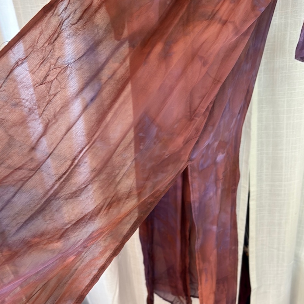 Rabbit Rabbit Rabbit Orange and Purple Sheath Dress with Duster Jacket - Picture 13 of 16